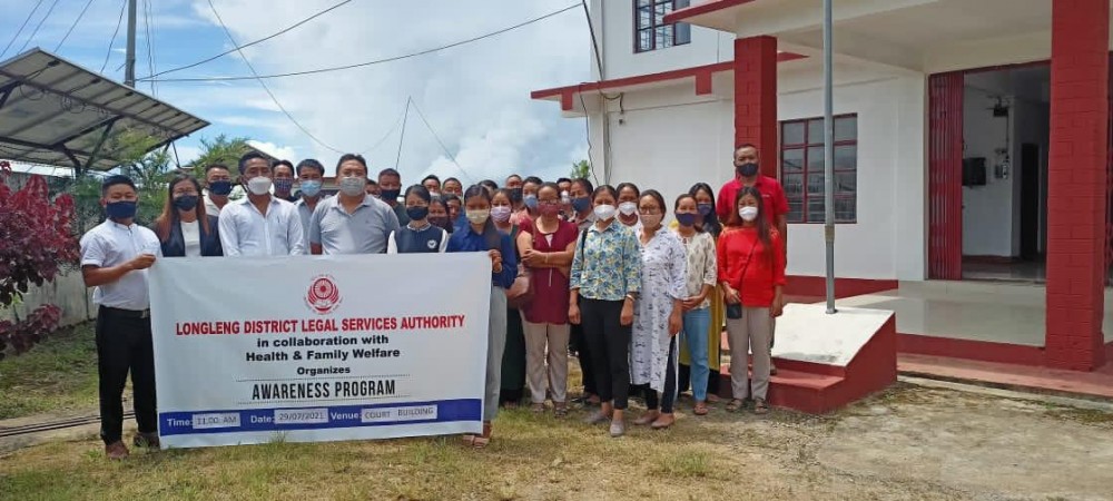 Participants and officials during the programme conducted by LDLSA in collaboration with Health and Family Welfare on July 29. (Photo Courtesy: NSLSA)